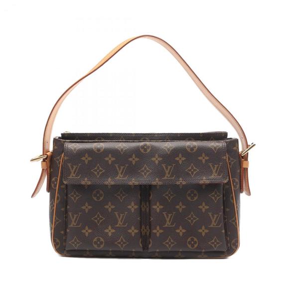 LOUIS VUITTON Brown Monogram Leather Shoulder Bag - Picture 1 of 10